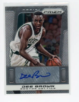 2013-14 Panini Prizm Dee Brown Autograph Boston Celtics NBA Basketball Card #48 - Image 1 of 2