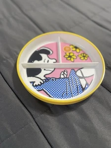 Peanuts Charlie Brown’s Lucy Divided Children's Melamine Plastic Plate - Picture 1 of 10