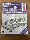 Haynes Ford Full Size Vans 1969 -1991 Automotive Repair Manual Shop Book 36090