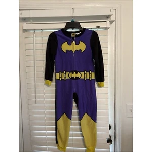 Batgirl Long Sleeve Fleece Sleeper Blanket Pajama Girl Size 6/6X - Picture 1 of 1