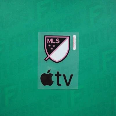 FOOTPRESS® Flocage Officiel - Inter Miami FC, Badge MLS + Apple TV, 2024/2025, Home, Noir