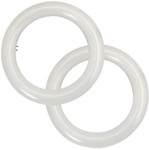 Diodesy 2PK 8" Fluorescent Light Bulbs T9 Round Lamp 11W Color Selectable 1100LM - Picture 1 of 5