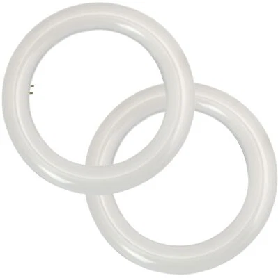 Diodesy 2PK 8" Fluorescent Light Bulbs T9 Round Lamp 11W Color Selectable 1100LM - Image 1 of 4