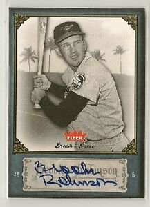 Brooks Robinson 2006 UD Fleer Greats of Game Autograph Auto SP BALTIMORE ORIOLES