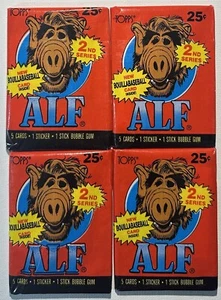 1987 Topps Alf Series 2 Cards, 1 Unopened Sealed Wax PACK From Wax Box, 5 Cards - Picture 1 of 2