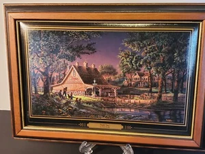 Terry Redlin "FAMILY TIME" Precious Memories Collection Plaque Origin Cert - Picture 1 of 7