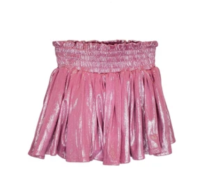 Lola and The Boys Girls Size 8 Pink Metallic Shimmer Skirt Skort - Picture 1 of 4