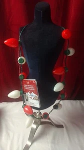 Disney Parks Holiday Lodge ~ Collar Brillante Iluminado de Navidad NUEVO - Imagen 1 de 4