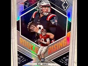 Mac Jones 2021 Phoenix Silver Rookie Rising RC. RIS-9 New England Patriots 