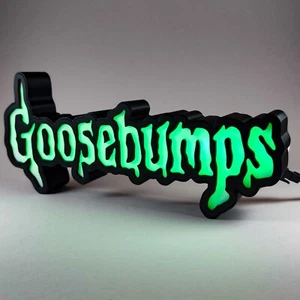 GOOSEBUMPS Movie Logo Lamp box 3D custom printed horror lightbox - Picture 1 of 8