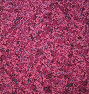 1 Yard Wamsutta OTC Fabric 100% Cotton 44" Wide Rose Burgundy Teal - Picture 1 of 4