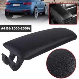 Black For Audi A4 B6 B7 2002-2007 Car Center Console Armrest Cover Arm Relax Lid - Picture 1 of 8