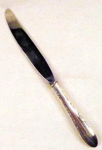 Gorham Invitation Silverplate Dinner Knife Modern Hollow Flatware Vintage 1940 - Picture 1 of 4