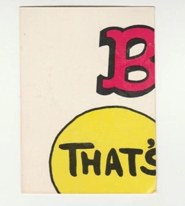 1973-74 Fleer Crazy Covers Series 1 Checklist Puzzle Top Left #1 Bad - Picture 1 of 2