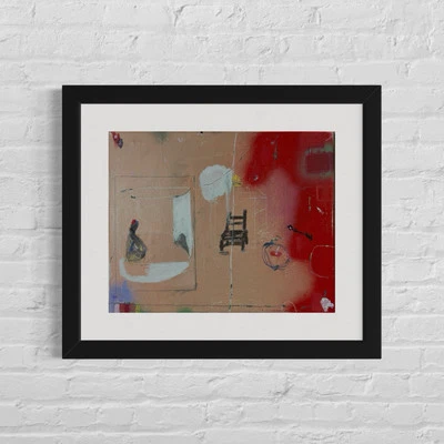 Pintura inusual de arte de pared de galería abstracta Foto 1 de 4