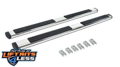 Go Rhino 686404987PS 6 OE Xtreme peldaños laterales con kit de soportes de montaje para 04-13 Foto 1 de 4