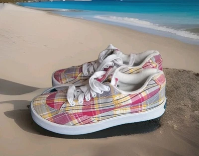 Mujer Talla 8-M Zapatos Tenis Caprichosos Caramelo Rayas Boho Streetwear Polo Mackay Foto 1 de 4