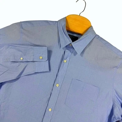 Camisa de vestir Gap para hombre XL alta manga larga abotonada azul claro carrera Foto 1 de 4