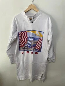 Vintage Gear For Sports UNCW Wilmington Beach Coverup Tshirt Kleid Damen M/L - Bild 1 von 8
