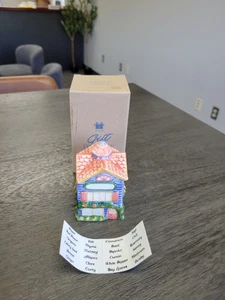 1997 Avon Cottage Collection Blue Cottage Spice Jar No. 5 with Spice Labels  - Picture 1 of 24