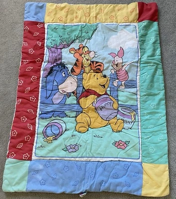 MI EE. UU. 1999 Disney Winnie The Pooh bebé/niño manta edredón 40x31” RN#82521 Foto 1 de 4