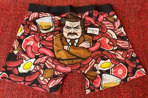 RON SWANSON MEAT TORNADO PARKS & FREIZEIT HERREN BOXERSHORTS UNTERWÄSCHE GR XL - Bild 1 von 4