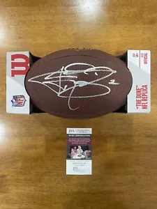 Johnny Manziel Browns Autographed Signed Wilson NFL Full Size Football JSA COA - Picture 1 of 3