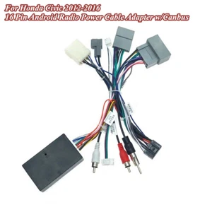 For Honda Civic 2012-2015 Audio Radio 16 Pin Android Wire Harness w/Canbus Box - Picture 1 of 8