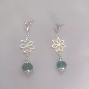 Sterling Silver Drop Earrings - Picture 1 of 4
