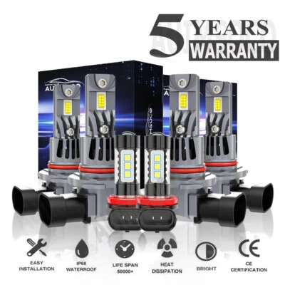 Kit de 6 faros antiniebla LED para Chrysler 200 C/S sedán 4 puertas 2016-2017 Foto 1 de 4