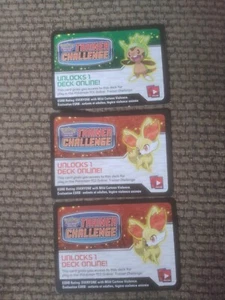 2013 Trainer Challenge Deck Code Card X3- TCG ONLINE codes sent via message - Picture 1 of 1
