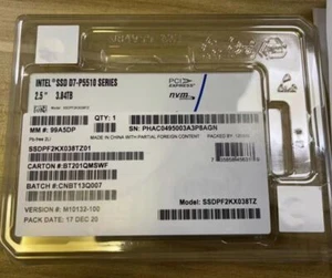 3.84TB Intel SSD D7-P5510 U.2 SSDPF2KX038TZ Series DC NVME Solid State Drive - Picture 1 of 3