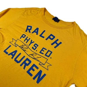 Polo Ralph Lauren Boy's Phys. Ed Cotton L/S T-Shirt Yellow • Youth Large (14-16) - Picture 1 of 9