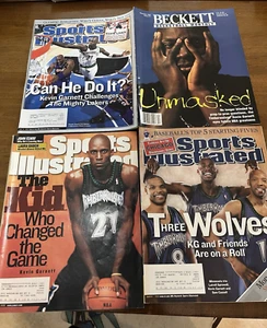 Menge 4 Vintage Sports Illustrated Minnesota Timberwolves Kevin Garnett - Bild 1 von 5