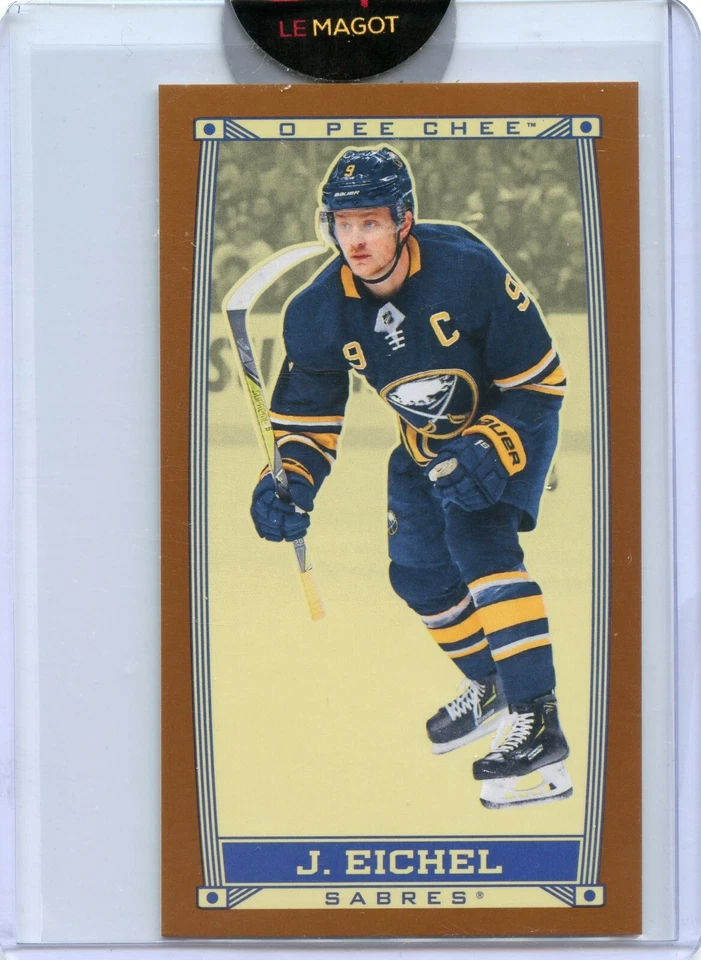  2019-20 O-Pee-Chee Caramel Minis Caramel Border #C-8 Jack Eichel - Image 1 of 2