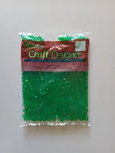 "X-MAS GREEN BEADS" - RONDELLES - 480-500-ct - NEW - Picture 1 of 3