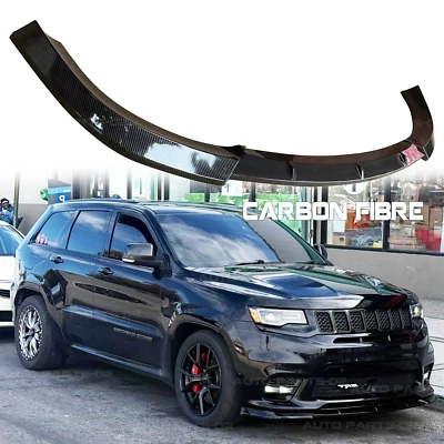 For Jeep Grand Cherokee SRT / Trackhawk 2014-22 Carbon Front Bumper Lip Splitter — 第 1/4 张图片