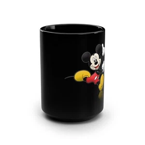 Tazza da caffè Disney Topolino 15 oz - Tazza da caffè in ceramica nera - Foto 1 di 7