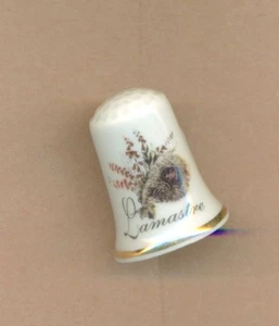 DE A COUDRE DE COLLECTION - THIMBLE - DECOR : LAMASTRE ( ARDECHE ) / CHATAIGNE - - Picture 1 of 1
