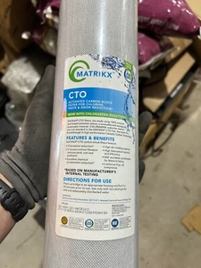 Matrikx 32-450-20-MATRIKX CTO 5-Micron 4.5"x20" Chlorine/Taste/Odor, Sediment - Picture 1 of 3