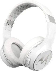 Motorola Escape 220 Over-The-Ear Wireless Headphones- Foldable Compact - White - Picture 1 of 7