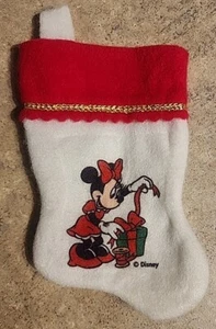 Vintage Disney Minnie Mouse 7" Mini Filz Weihnachtsstrumpf - Bild 1 von 2