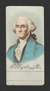 Tarjeta comercial H600 de la década de 1880 - Serie Presidentes - Formato estrecho - George Washington - Imagen 1 de 2