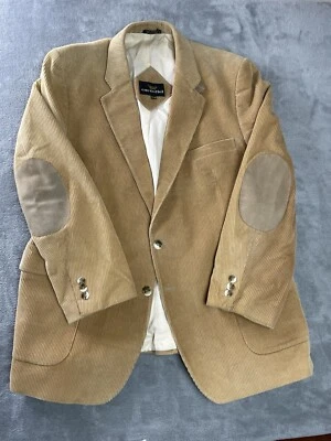Mens VTG CORTEFIEL Jacket Blazer Coat 46R 44? Corduroy Professor Elbow Patches - Image 1 of 4