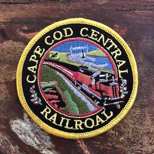 Parche de tela bordado genuino vintage CAPA COD CENTRAL RAILROAD SIN USAR - Imagen 1 de 3