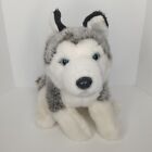 Toys R Us Siberian Husky Dog Wolf Plush Stuffed Animal Gray White