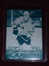 2008-09 UD James Neal Cyan Printing Plate 1/1 Young Guns Rookie YG RC L@@K RARE!