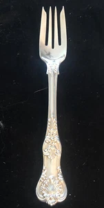 TIFFANY ENGLISH KING STERLING SILVER SALAD 6 3/4” FORK - No Mono - Beautiful! - Picture 1 of 8