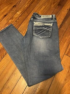 WOMEN'S Rock and Roll Skinny Jeans Size 32x32 with Ankle Zippers  - Foto 1 di 4