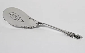 Wallace Grande Baroque Sterling Silver 8 1/4” Pierced Tomato Server, No Monogram - Picture 1 of 7